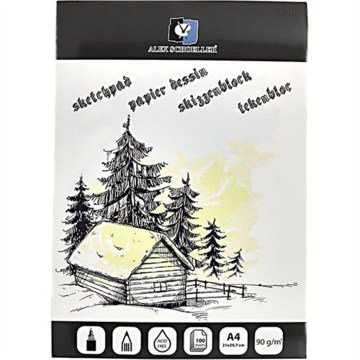 Alex Schoeller Eskiz Blok 90gr A4 100 Yaprak ALX 0275