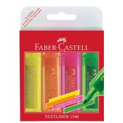 Faber Castell Şeffaf Gövde Fosforlu Kalem 1546 4 Renk