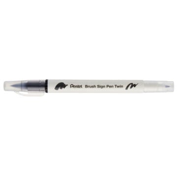 Pentel Brush Sign Pen Twin Çift Taraflı Fırça Uçlu Kalem Siyah