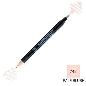 Zig Kurecolor Mangaka Fine&Brush Çift Taraflı Kalem CNKC-2200 No 742 Pale Blush