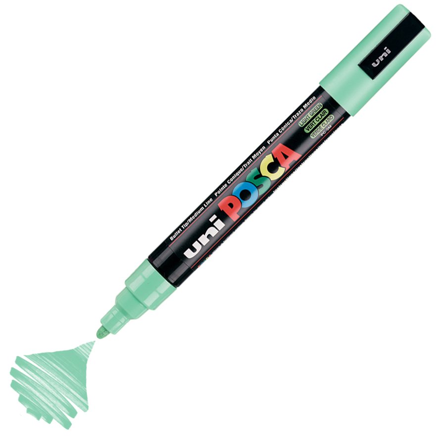 Uni Posca Marker Pc-5m Medium 1.8-2.5 Mm Light Green