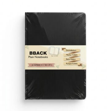 Bback Eskiz Defteri 110gr 32yp 13.8x21cm Siyah Seti 3lü