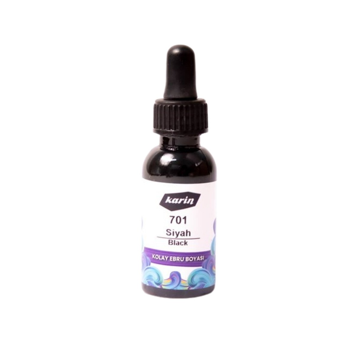 Karin Kolay Ebru Boyası 30ml 701 Siyah