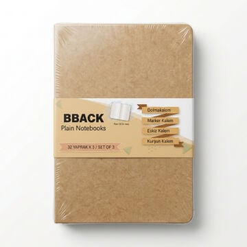 Bback Eskiz Defteri 110gr 32yp 13.8x21cm Kraft Seti 3lü
