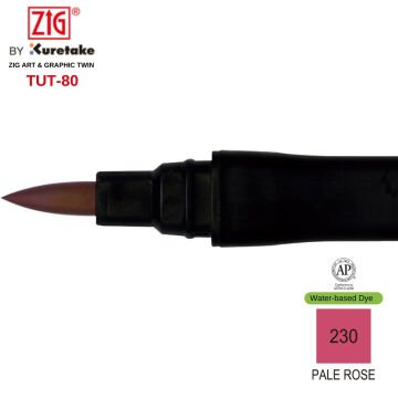 Zig Art&Graphic Twin Tut-80 Çift Uçlu Keçe Grafik Kalemi 230 Pale Rose