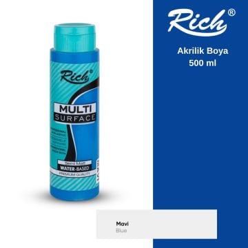Rich Multi Surface Akrilik Boya 500ml 2196 Mavi
