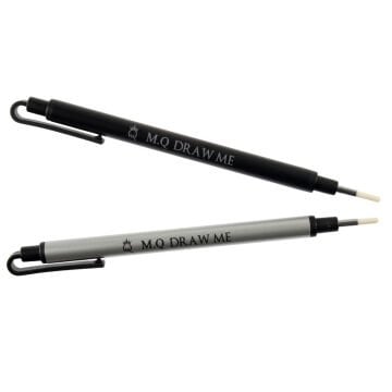 Drawme Basmalı Silgi Kalemi 2.3mm Yuvarlak Uç Gümüş
