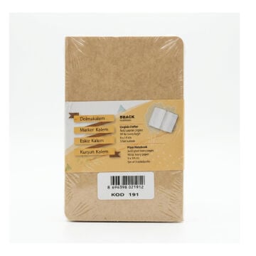 Bback Eskiz Defteri 90gr 32yp 9x14cm Kraft Seti 3lü