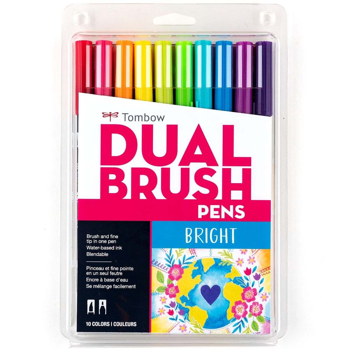 Tombow Dual Brush Pen Kalemi Seti 10lu Bright Renkler