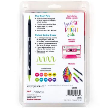 Tombow Dual Brush Pen Kalemi Seti Bright Renkler 56185 10 Renk