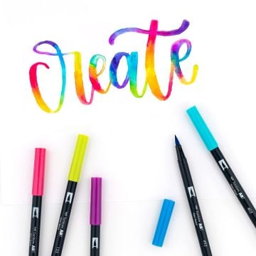 Tombow Dual Brush Pen Kalemi Seti 10lu Bright Renkler