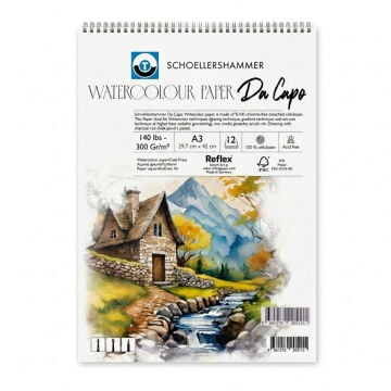 Schoellershammer Da Capo Sulu Boya Defteri 300gr A3 12yp