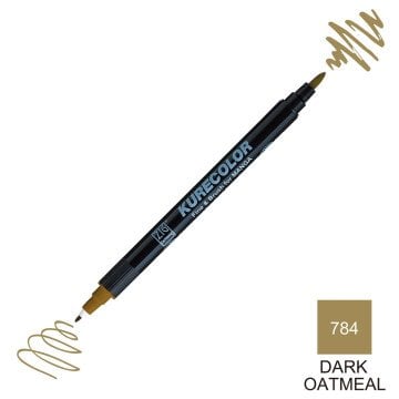 Zig Kurecolor Mangaka Fine&Brush Çift Taraflı Kalem CNKC-2200 No 784 Dark Oatmetal