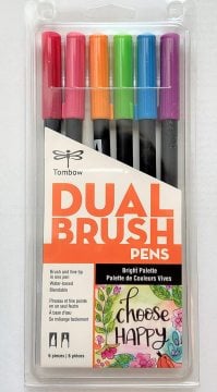 Tombow Dual Brush Pen Kalemi Seti 6lı Bright Renkler