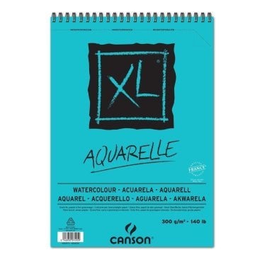 Canson XL Aquarelle Sulu Boya Çizim Defteri A4 300gr 30yp Spiralli