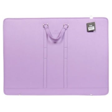 Art Elegant Deri Teknik Proje Çantası 55x75cm Lila