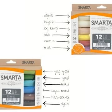 Smarta Modelleme Hamuru Basic Seti 12x25gr