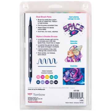 Tombow Dual Brush Pen Kalemi Seti Galaxy Renkler 56188 10 Renk