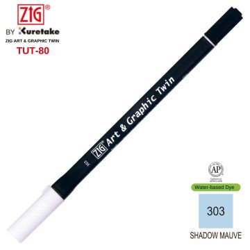 Zig Art&Graphic Twin Tut-80 Çift Uçlu Keçe Grafik Kalemi 303 Shadow Mauve