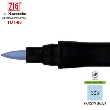 Zig Art&Graphic Twin Tut-80 Çift Uçlu Keçe Grafik Kalemi 303 Shadow Mauve
