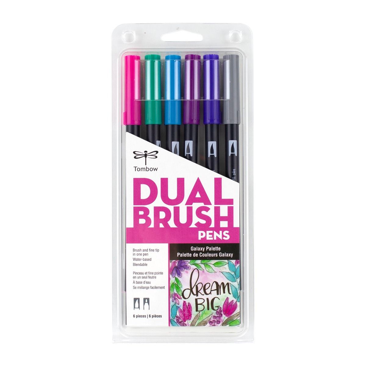 Tombow Dual Brush Pen Kalemi Seti 6lı Galaxy Renkler