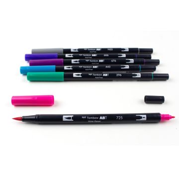 Tombow Dual Brush Pen Kalemi Seti 6lı Galaxy Renkler