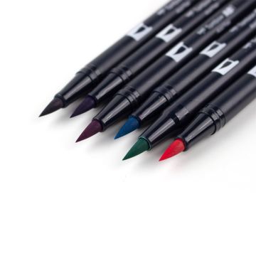 Tombow Dual Brush Pen Kalemi Seti 6lı Galaxy Renkler