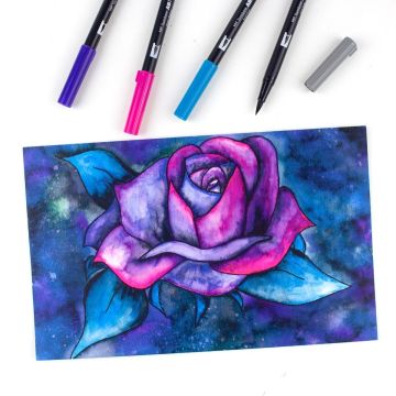 Tombow Dual Brush Pen Kalemi Seti 6lı Galaxy Renkler