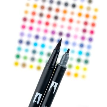 Tombow Dual Brush Pen Kalemi Seti 10lu Grayscale Renkler