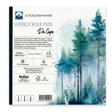 Schoellershammer Da Capo Sulu Boya Defteri 300gr 30x30cm 12yp