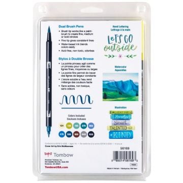 Tombow Dual Brush Pen Kalemi Seti 10lu Landscape Renkler