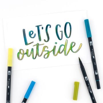 Tombow Dual Brush Pen Kalemi Seti 10lu Landscape Renkler