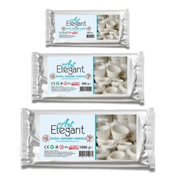 Art Elegant Seramik Hamuru 250gr Beyaz