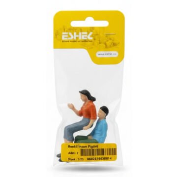 Eshel Maket Renkli İnsan Figürü 1/25 2li