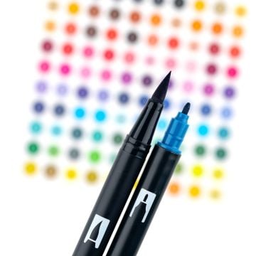 Tombow Dual Brush Pen Kalemi Seti Muted Renkler 56186 10 Renk