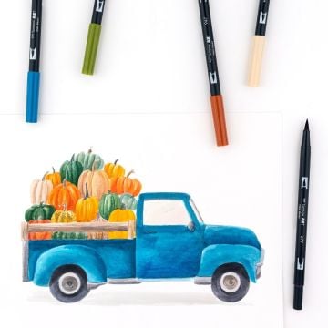 Tombow Dual Brush Pen Kalemi Seti 10lu Muted Renkler