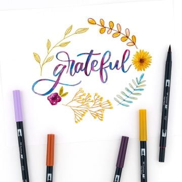 Tombow Dual Brush Pen Kalemi Seti Muted Renkler 56186 10 Renk