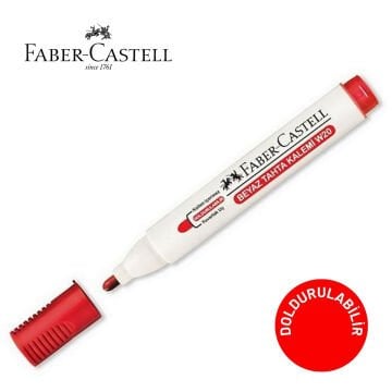 Faber Castell W20 Beyaz Tahta Kalemi Kırmızı