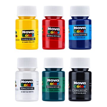Nova Color Kumaş Boyası Şişe 6lı