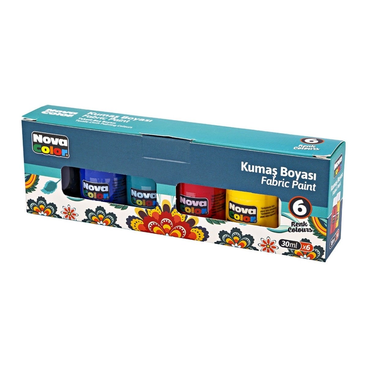 Nova Color Kumaş Boyası Şişe 6lı