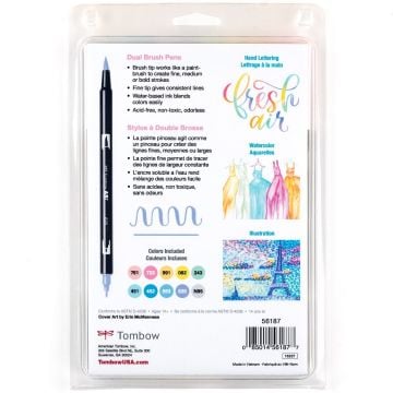 Tombow Dual Brush Pen Kalemi Seti 10lu Pastel Renkler