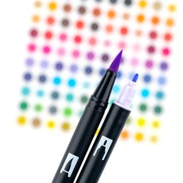 Tombow Dual Brush Pen Kalemi Seti 10lu Pastel Renkler