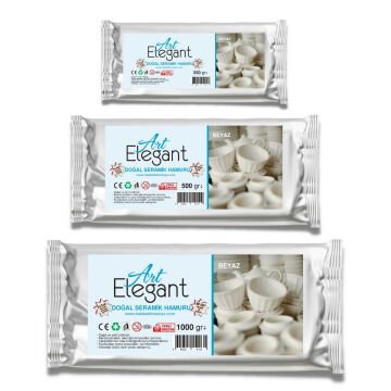 Art Elegant Seramik Hamuru 500gr Beyaz