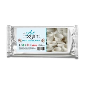 Art Elegant Seramik Hamuru 500gr Beyaz