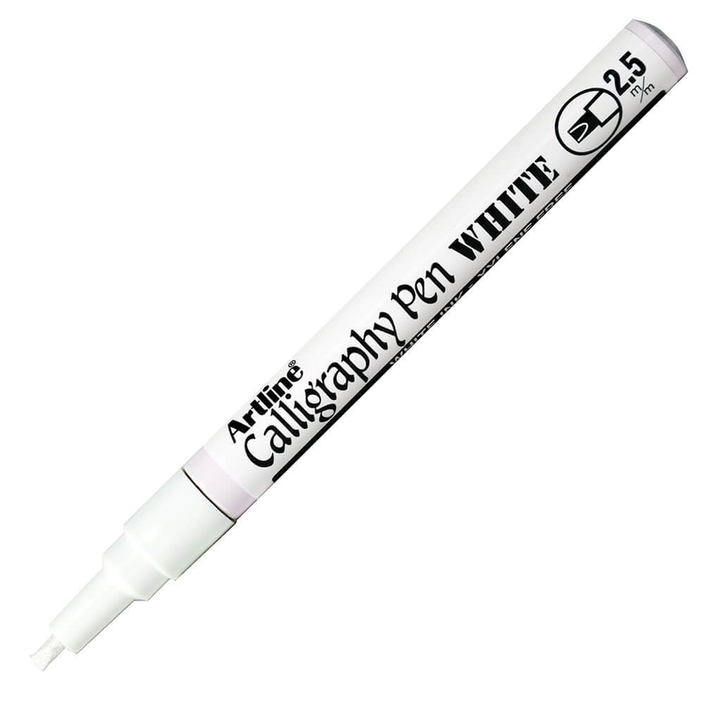 Artline Metalik Kaligrafi Kalemi 2.5mm Beyaz