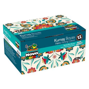 Nova Color Kumaş Boyası Şişe 12li