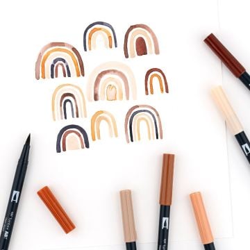 Tombow Dual Brush Pen Kalemi Seti Portrait Renkler 56170 10 Renk