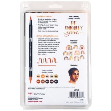 Tombow Dual Brush Pen Kalemi Seti Portrait Renkler 56170 10 Renk