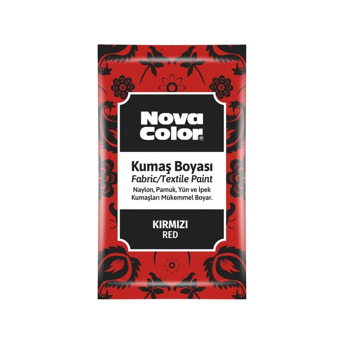 Nova Color Kumaş Boyası Toz 12gr Kırmızı