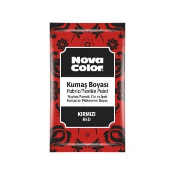 Nova Color Kumaş Boyası Toz 12gr Kırmızı